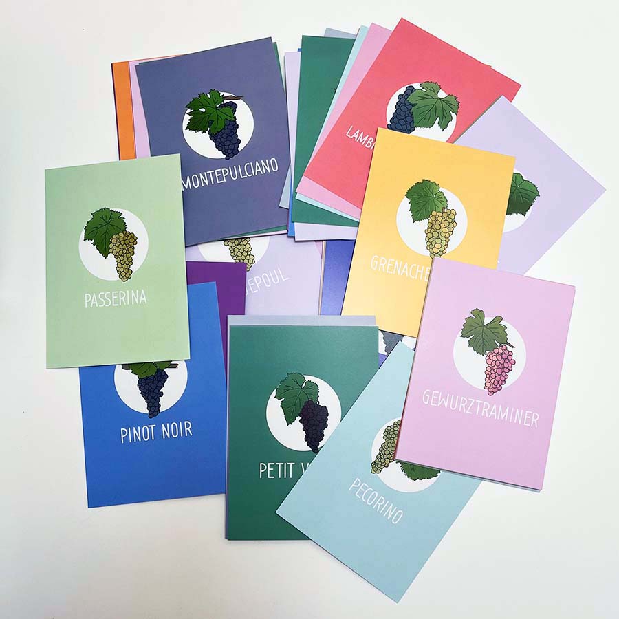 Alternative view of Grape Variety Flashcards by Amble Wine